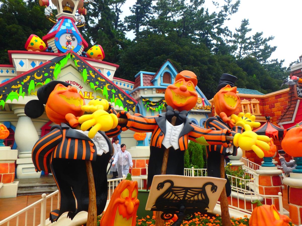 雨の日のディズニーランドハロウィン2016