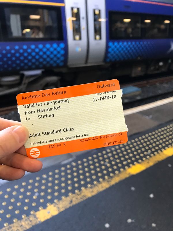 アラブ首長国連邦・ドバイ「スコットランド」の写真：⑦この日はScotrail🚄に1時間ほど...