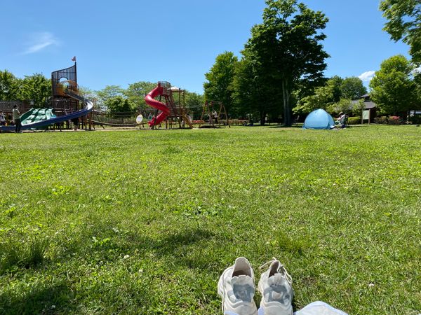 日本・軽井沢「軽井沢（保養所）ステイ」の写真：湯川ふるさと公園
子供連れがたくさんいました。