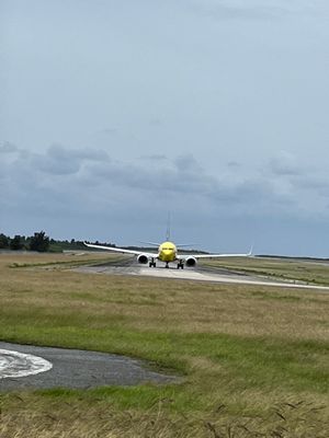 この角度から飛行機見れるのって貴重！
雨予報でしたけど、雨に当たらず！
自...