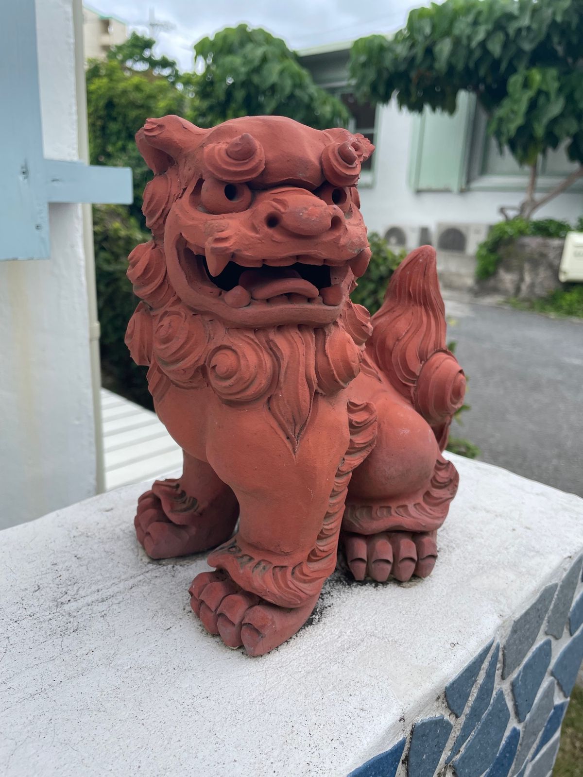 良い顔のシーサーいた
沖縄そばはパクチーアレンジに挑戦！