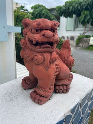 良い顔のシーサーいた
沖縄そばはパクチーアレンジに挑戦！
