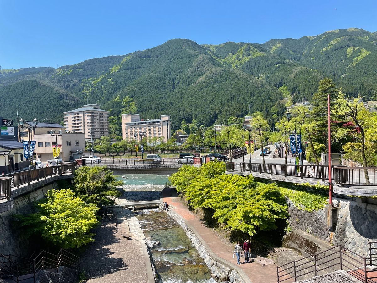 最終日は下呂温泉。温泉街を散策しました。