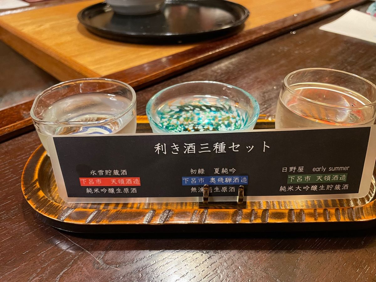 飛騨の地酒に飛騨牛、新鮮なお刺身。どの料理も大変美味しゅうございました。