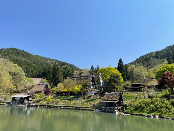 日本・飛騨高山「2022GW・飛騨高山と下呂温泉」の写真：高山市郊外の「飛騨の里」。古い民家が移築...