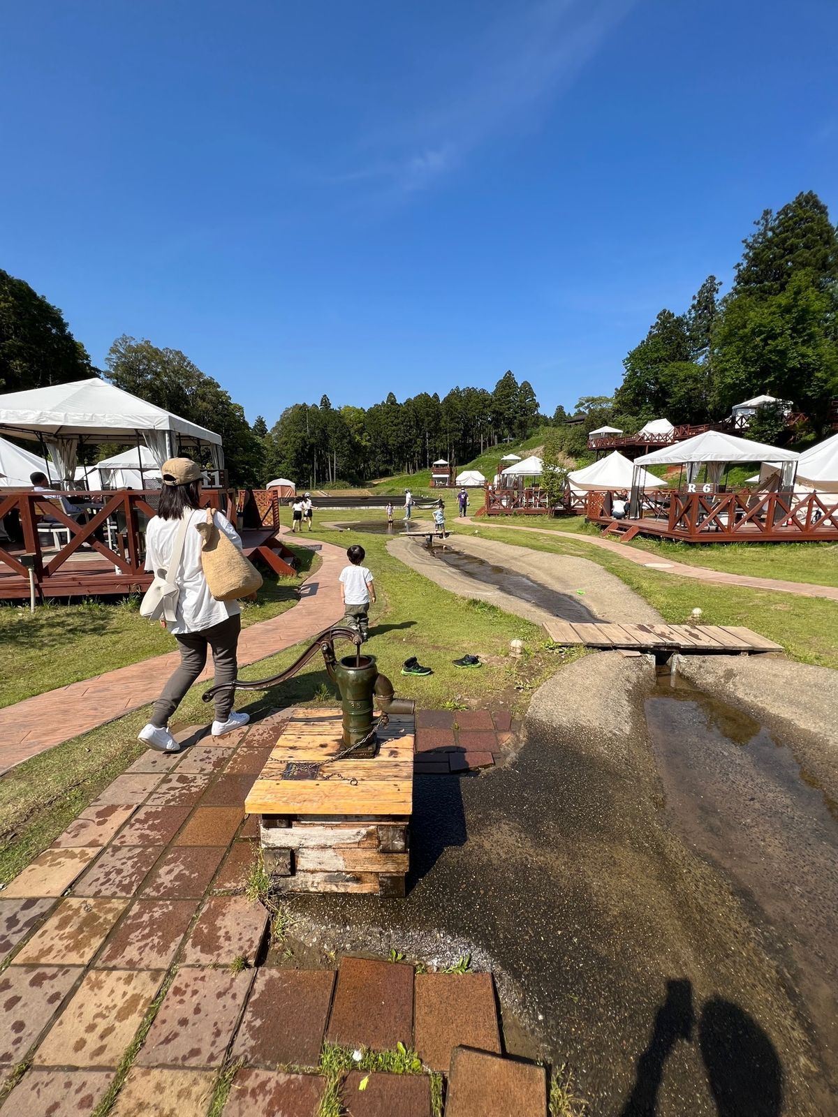 今回泊まるのはコテージですが、キャンプサイトもあり、焚き火だけのエリアもあ...