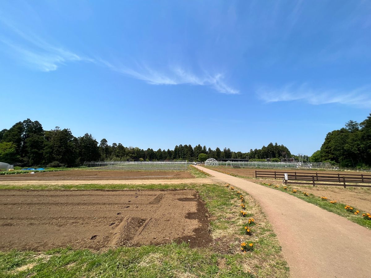 ザファームに到着！都内から1時間ちょっと。成田の少し先です。
めちゃくちゃ...