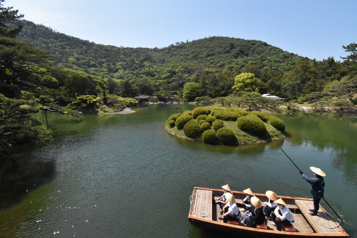 栗林公園！
スゴい景色いい！