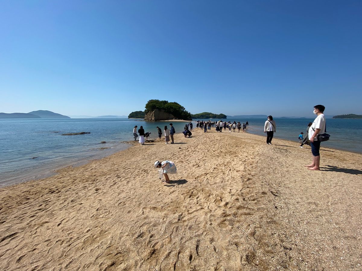小豆島のエンジェルロード！

実はつながっていなかったんだけど、人多すぎて...
