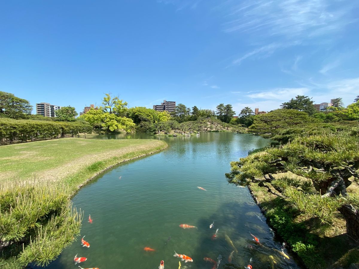 栗林公園！
スゴい景色いい！