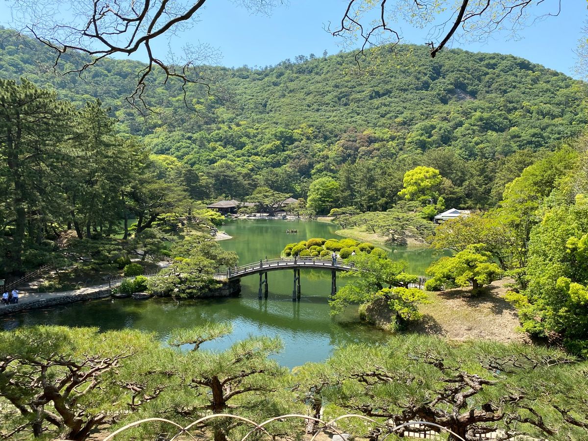 栗林公園！
スゴい景色いい！