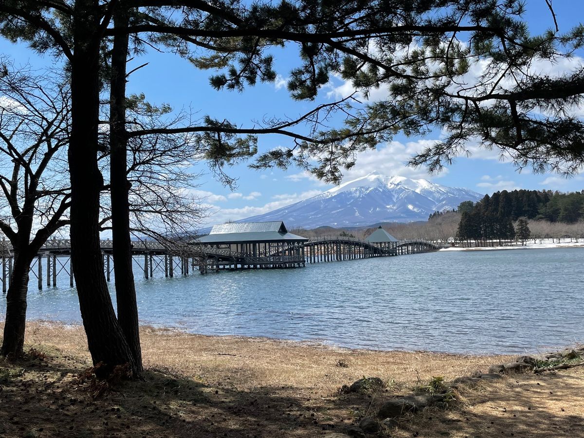 #富士見湖#鶴の舞橋