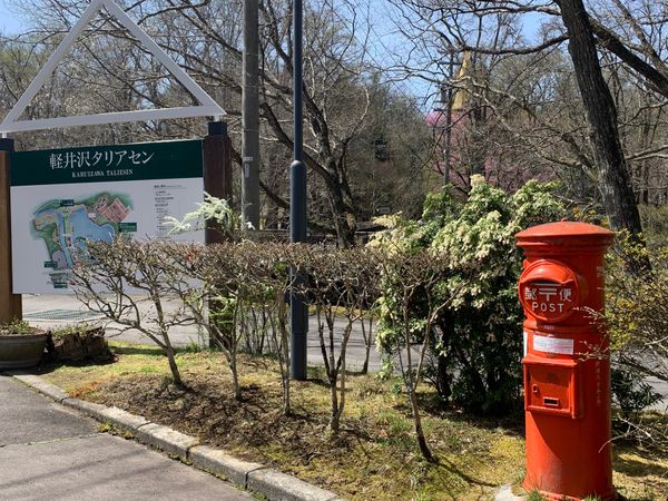 日本・軽井沢「桜咲く　春の軽井沢」の写真：やって来たのは　
塩沢湖
タリアセンに入...