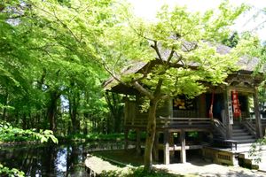 中尊寺→猊鼻渓→厳美渓→達谷窟毘沙門堂