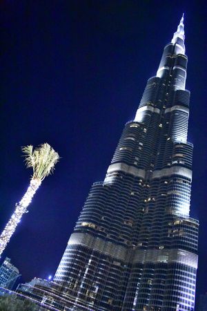 ブルジュハリファからの夜景