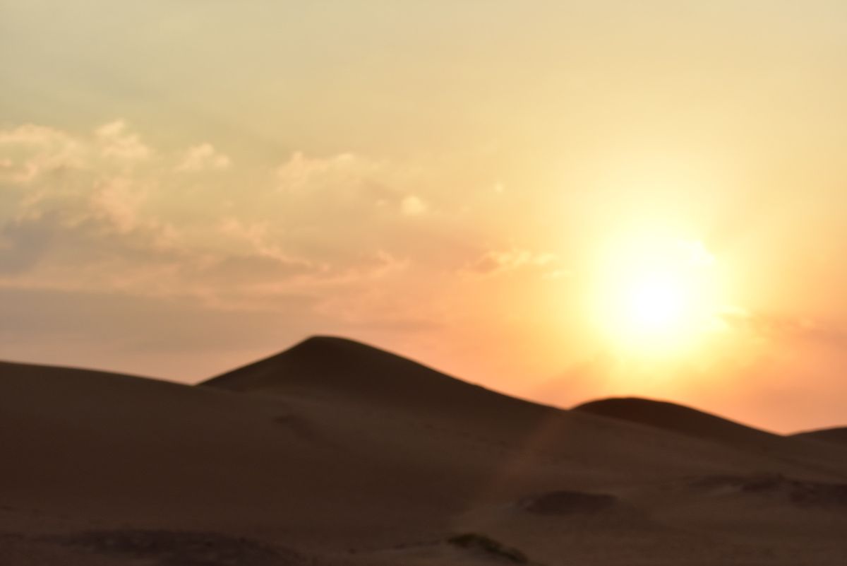 砂漠の夕方〜夜明け