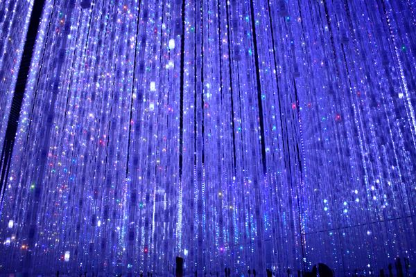 日本・東京都「チームラボ Borderless」の写真：キラキラ