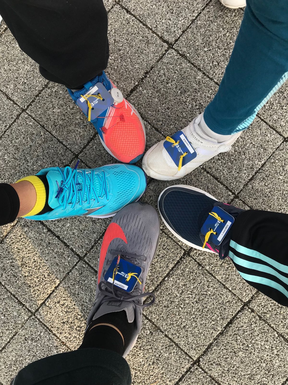 父フルマラソン、母と末娘親子ペア、長女と長男ファンラン(小学生の部)🏃‍♂️