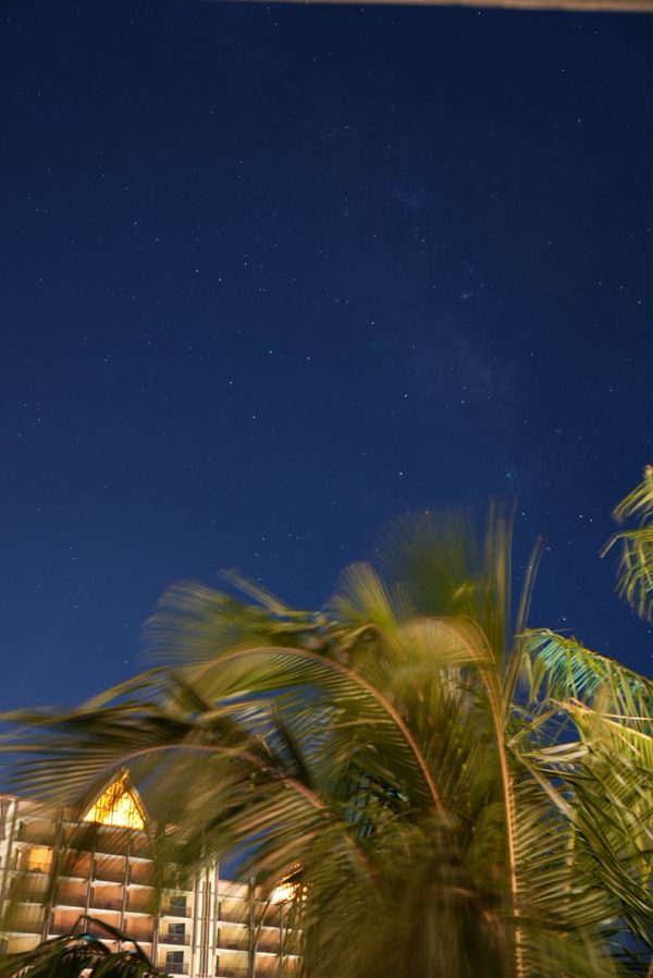 アメリカ(米国)・ハワイ「2年半ぶりのハワイへ！！！」の写真：ラナイからほんのり天の川がみえました