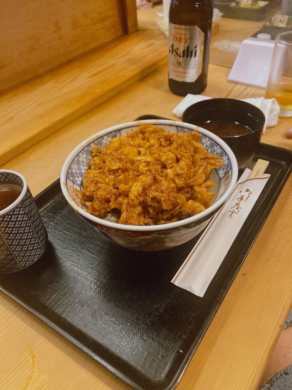 日本・東京都「スカイツリーDaytrip」の写真：天茂のかき揚げ丼
黄白白の台湾カステラ
...