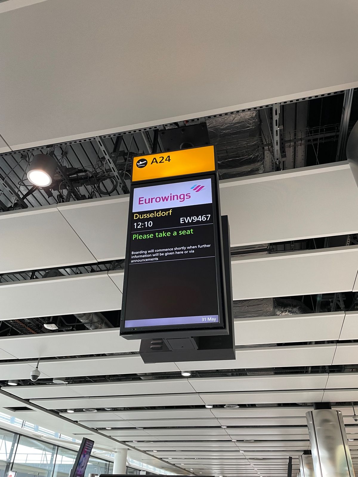 EW9467 LHR-DUS
EW9654 DUS-SKG