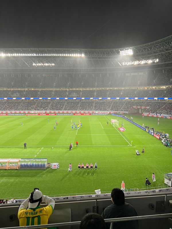 日本・東京都「日本代表VSブラジル　ラウンジ付きシートで」の写真：攻め込まれてたけどめっちゃ楽しかった〜
...