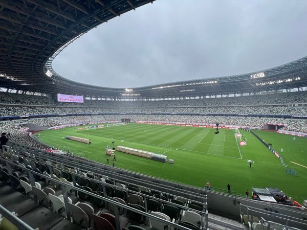 日本・東京都「日本代表VSブラジル　ラウンジ付きシートで」の写真：開場の16時20分に到着
ラウンジ付きシ...