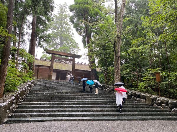 日本・三重県「伊勢志摩旅行」の写真：3日目は大雨☔️の中、伊勢神宮内宮と別宮...