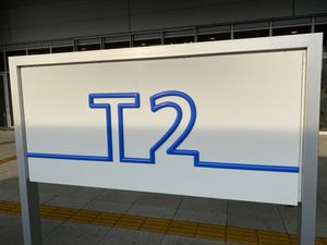 今回も第2ターミナルから。
雨は大丈夫そう。