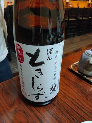 夜は魚料理と日本酒。福井は魚が本当に美味しい。たらふく飲んだ。