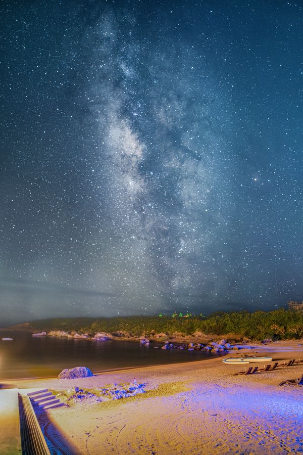 日本・宮古島「沖縄宮古島」の写真：シギラビーチで撮った天の川
2枚目はiP...