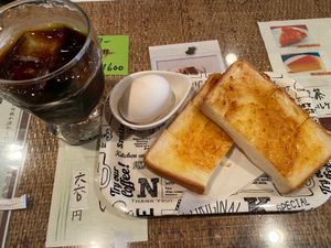 和歌山城付近でモーニング！
シンプルさんという喫茶店でいただきました！