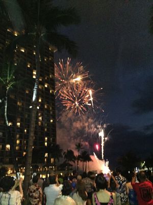 サマーパーティーからの花火🎆