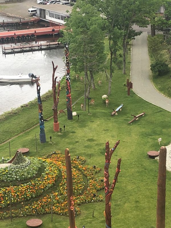 日本・北海道「阿寒湖　今年2度目のヤイタイ島」の写真：初✨ザリガニ🦞