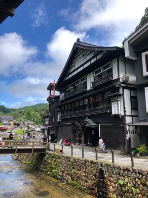 レトロな雰囲気の銀山温泉