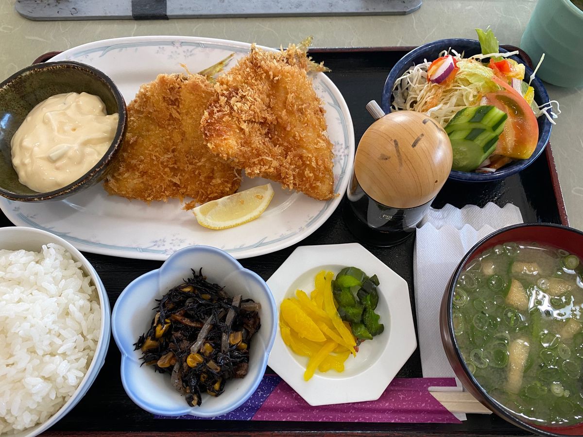 アジフライ！
うま亭さんでいただきました！