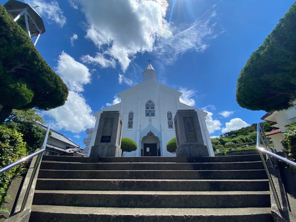 日本・長崎県「長崎は五島列島の福江旅！」の写真：水ノ浦教会！
中には入れなかったけど、外...