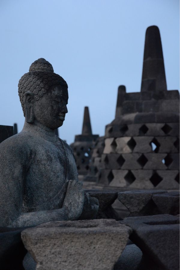 インドネシア・ジョグジャカルタ「ボロブドゥール遺跡」の写真