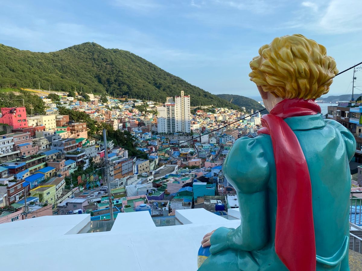 甘川文化村。
かわいい街並み。