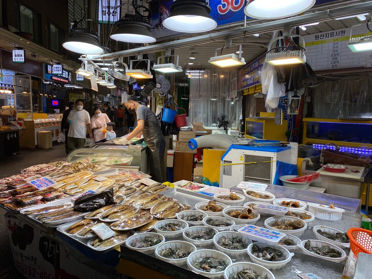 韓国旅3日目は朝から望遠市場へ。
