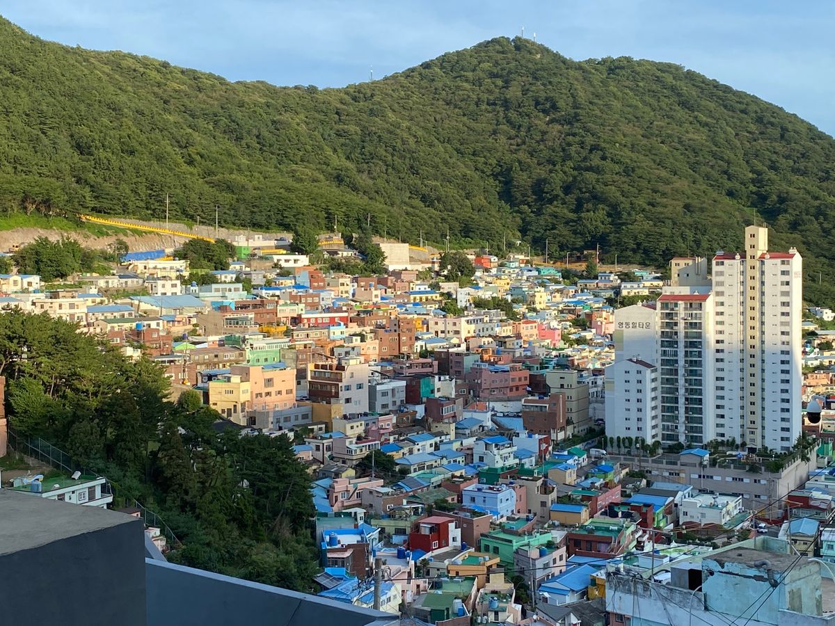 甘川文化村。
かわいい街並み。