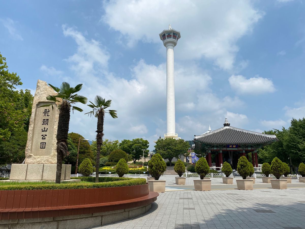 8月6日　韓国旅行9日目
釜山タワーへ寄ってから、KTXでソウルへ戻る。
