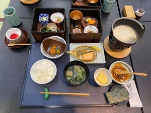 積善館の朝食
とっても美味しかったです😆