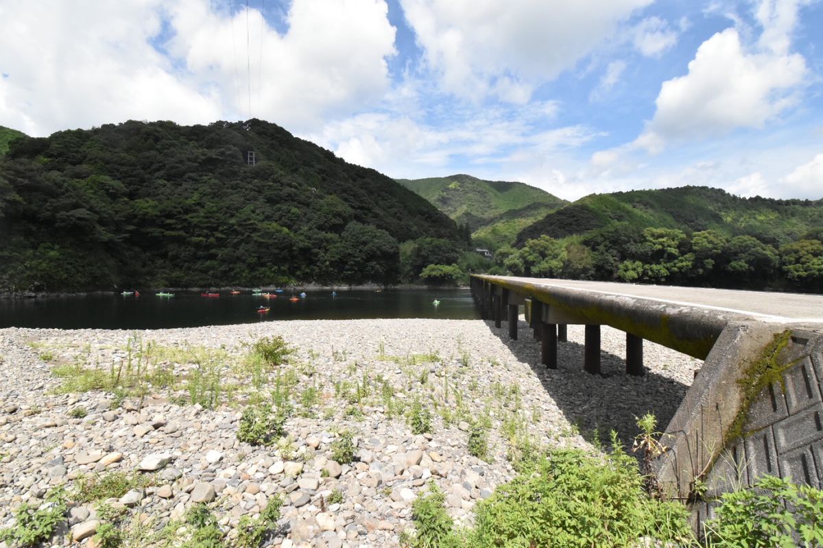 四万十川！
勝間沈下橋！
