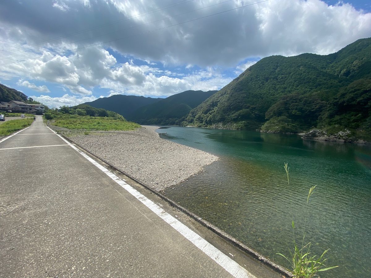 四万十川！
勝間沈下橋！