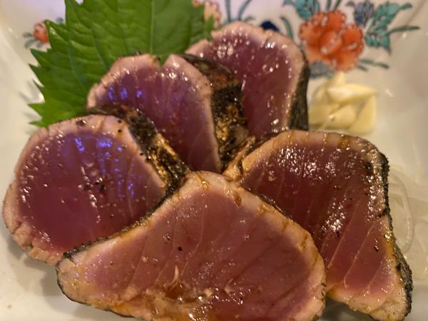 日本・徳島県「高知旅！」の写真：高知といえば、かつおの藁焼き！
茄子の藁...