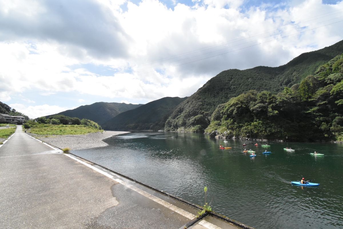 四万十川！
勝間沈下橋！