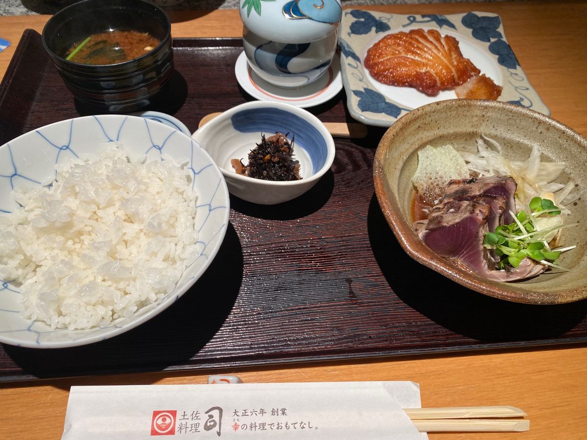 司さんの土佐定食！
鰹！