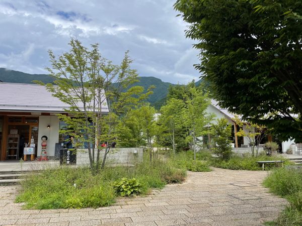 日本・静岡県「2022年夏・富士五湖」の写真：大石ハナテラスで生ハムと桃のピザ。これが...