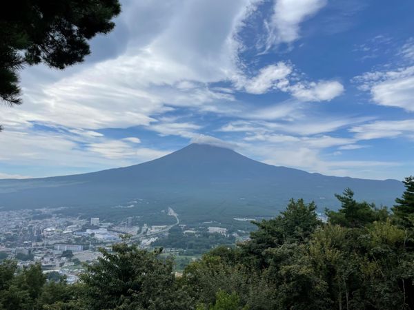 日本・静岡県「2022年夏・富士五湖」の写真：河口湖ロープウェイ。天気がよければ、富士...